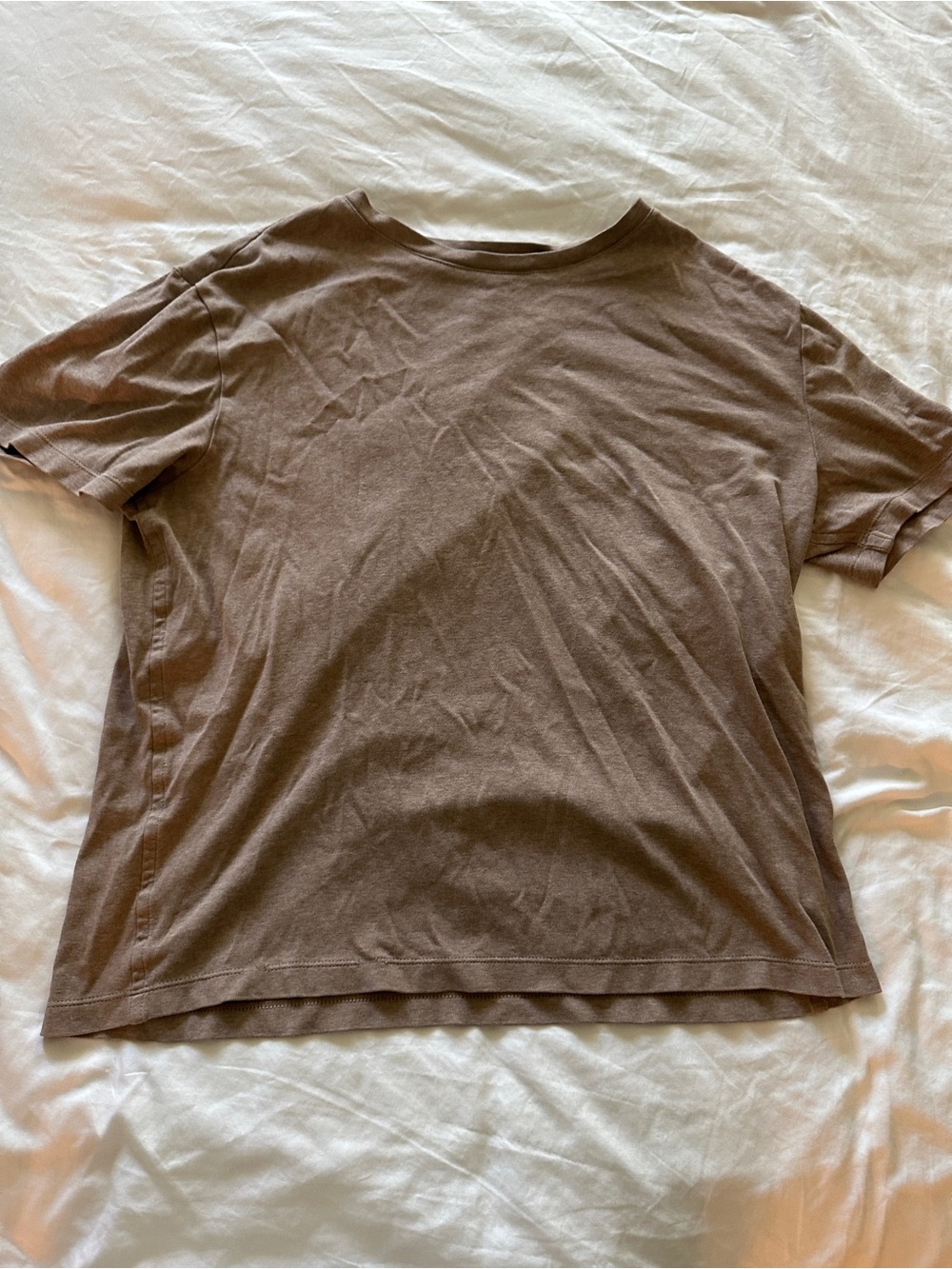 Banana Republic luxe touch  Men's Brown Short-Sleeve Crewneck T-Shirt